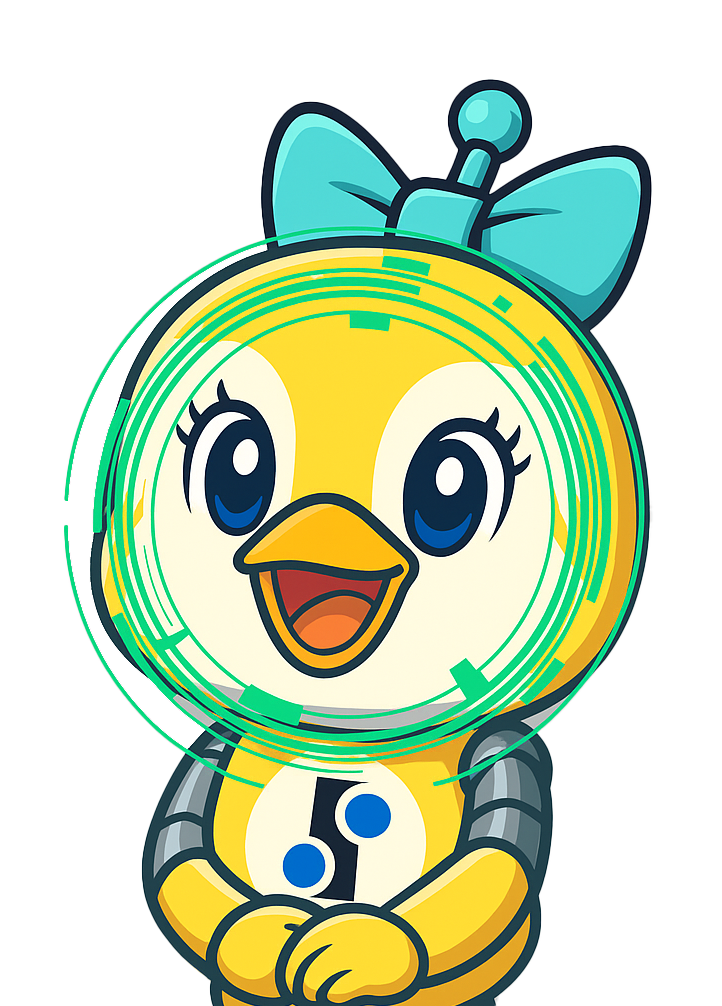 まかロボ君笑顔