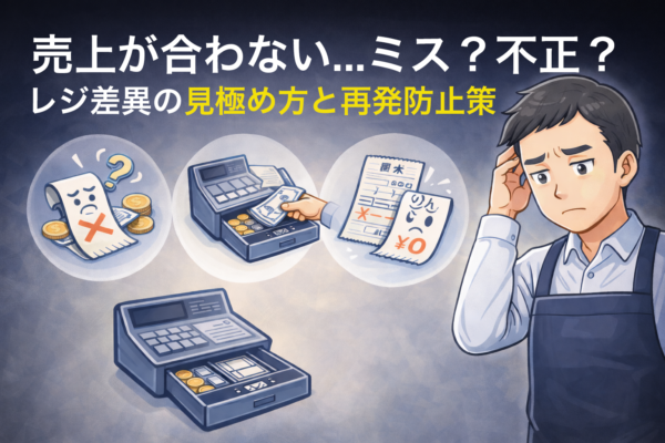 売上が合わない…原因はミス？不正？レジ差異の見極め方と再発防止策