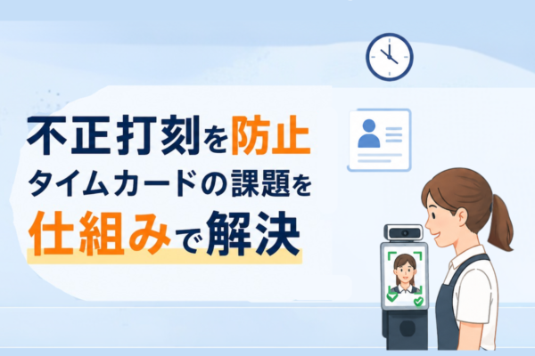 不正打刻を防止！タイムカードの課題を仕組みで解決【飲食チェーン向け】