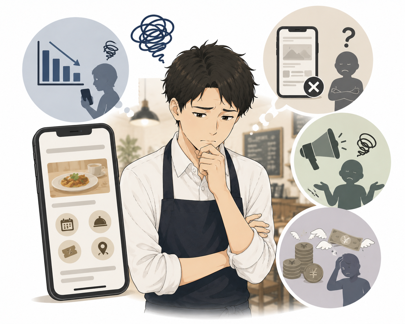 使われない飲食店アプリの課題