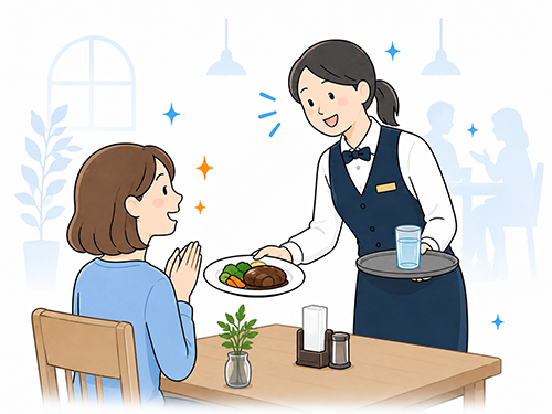 飲食店のQSCにおけるサービス品質のイメージ