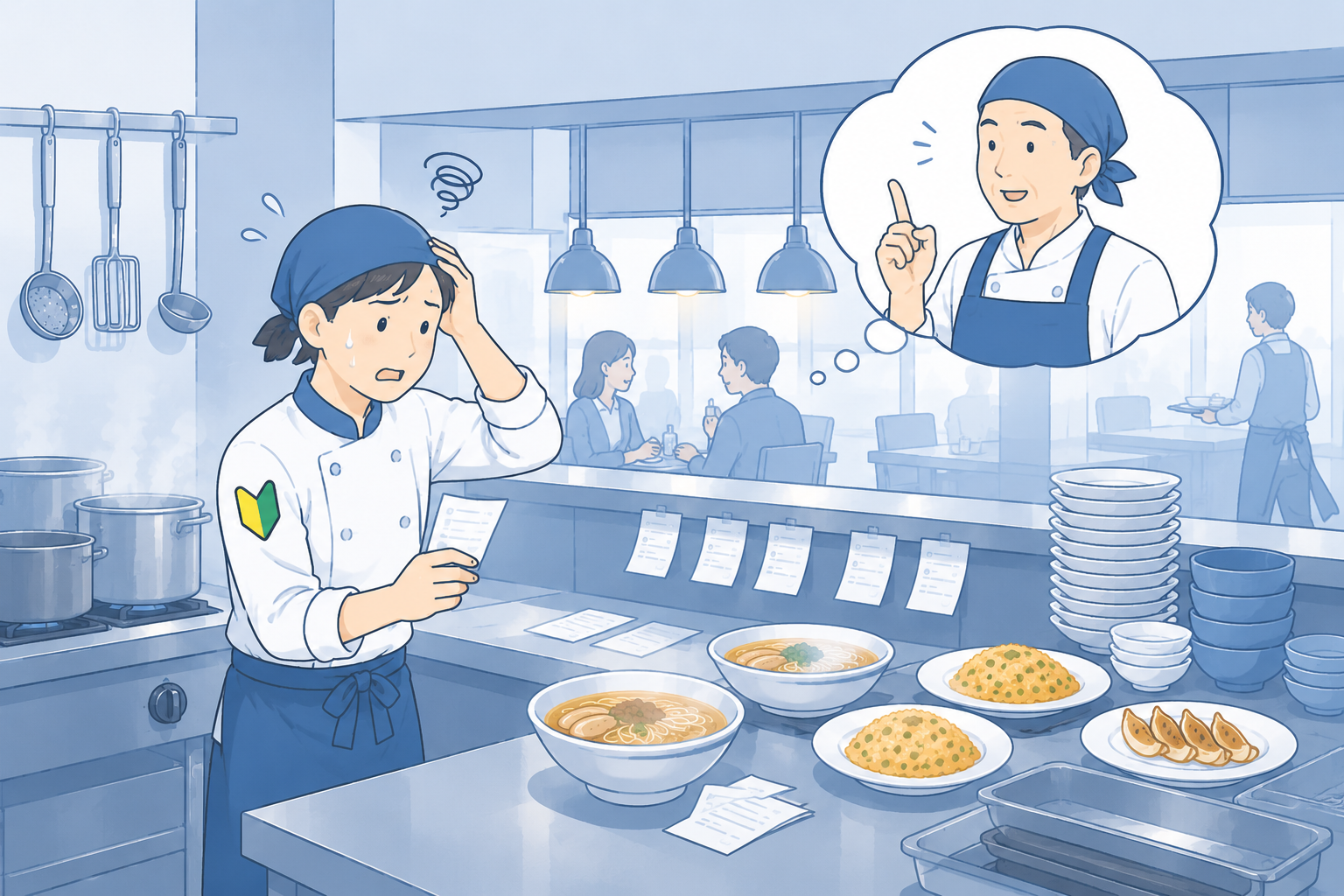 キッチンオペレーションが特定スタッフに依存している