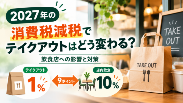 2027年の消費税減税でテイクアウトはどうなる？飲食店への影響と対策